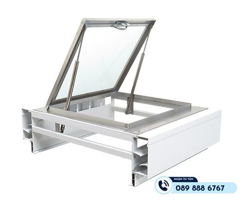 Giếng trời thông minh kết hợp Nắp thăm trần 1100x900 (mm) - Ảnh 2
