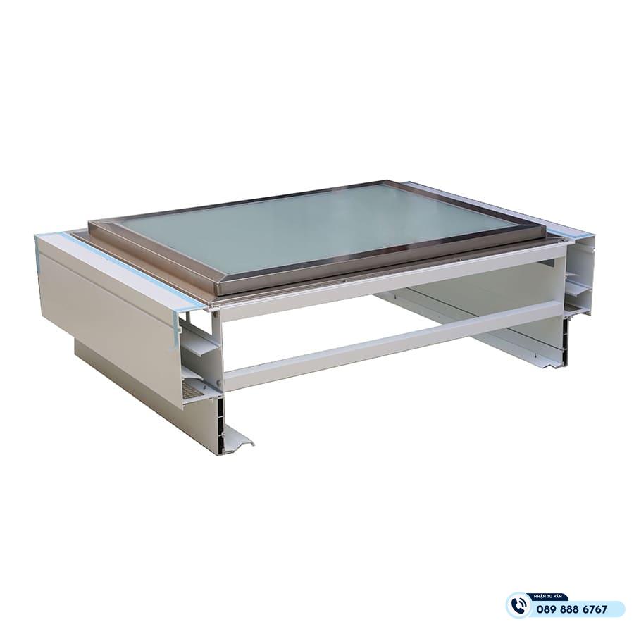 Giếng trời thông minh Mở tự động PCCC 1300x900 (mm) - Ảnh 4