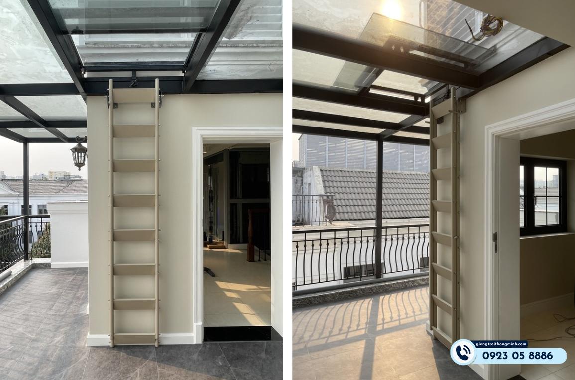 Cầu thang gấp gọn thông minh