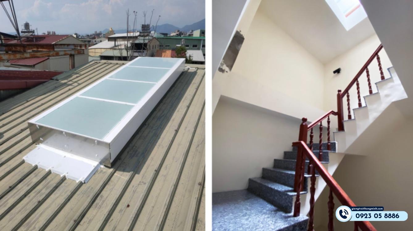 mẫu giếng trời đẹp cho nhà ống