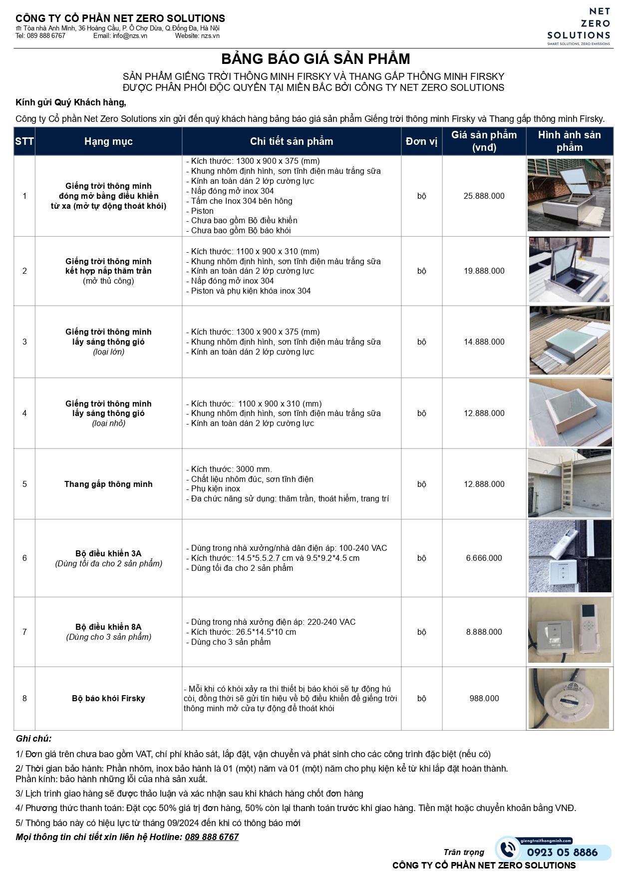 Báo giá chi phí giếng trời thông minh