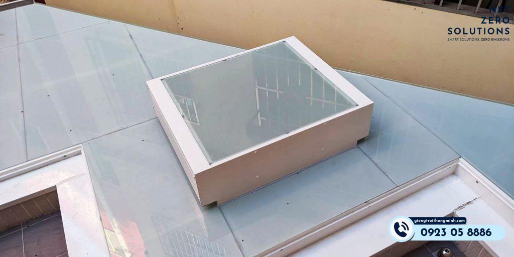 Giếng trời thông minh Lấy sáng thông gió loại nhỏ 1100x900 (mm) - Ảnh 2