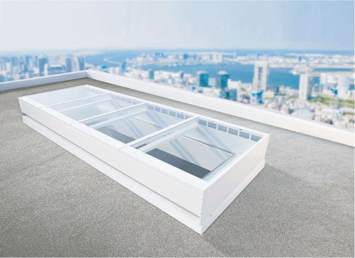 mái kính giếng trời làm từ kính cường lực