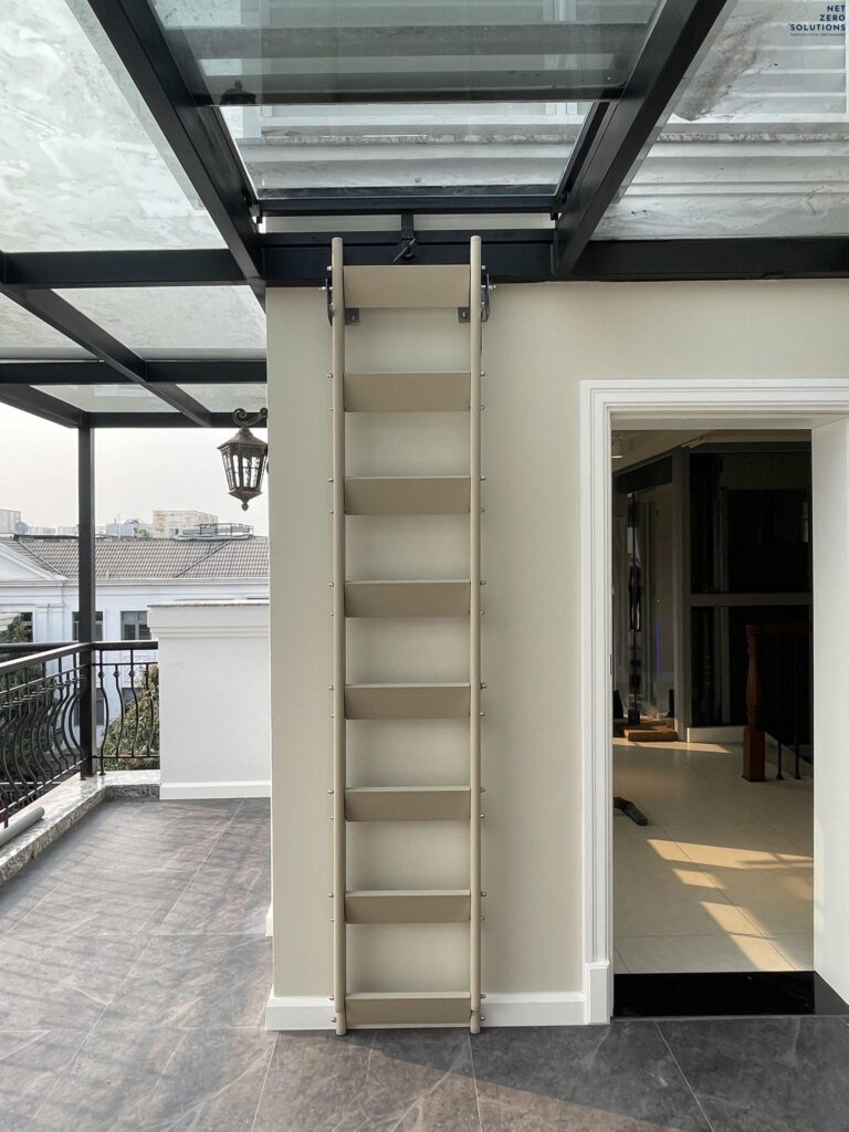 Lắp thang gấp thông minh Firsky cho biệt thự Vinhomes Riverside