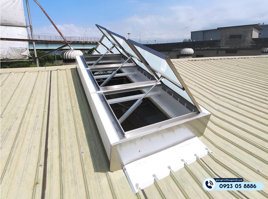 Giếng trời cho nhà mái tôn