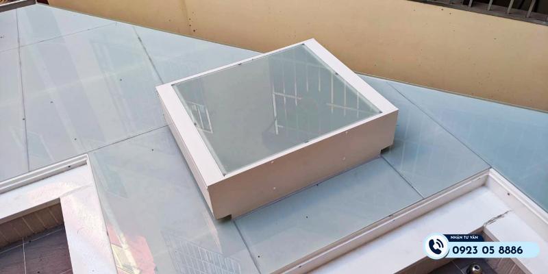 các vị trí bị thấm giếng trời