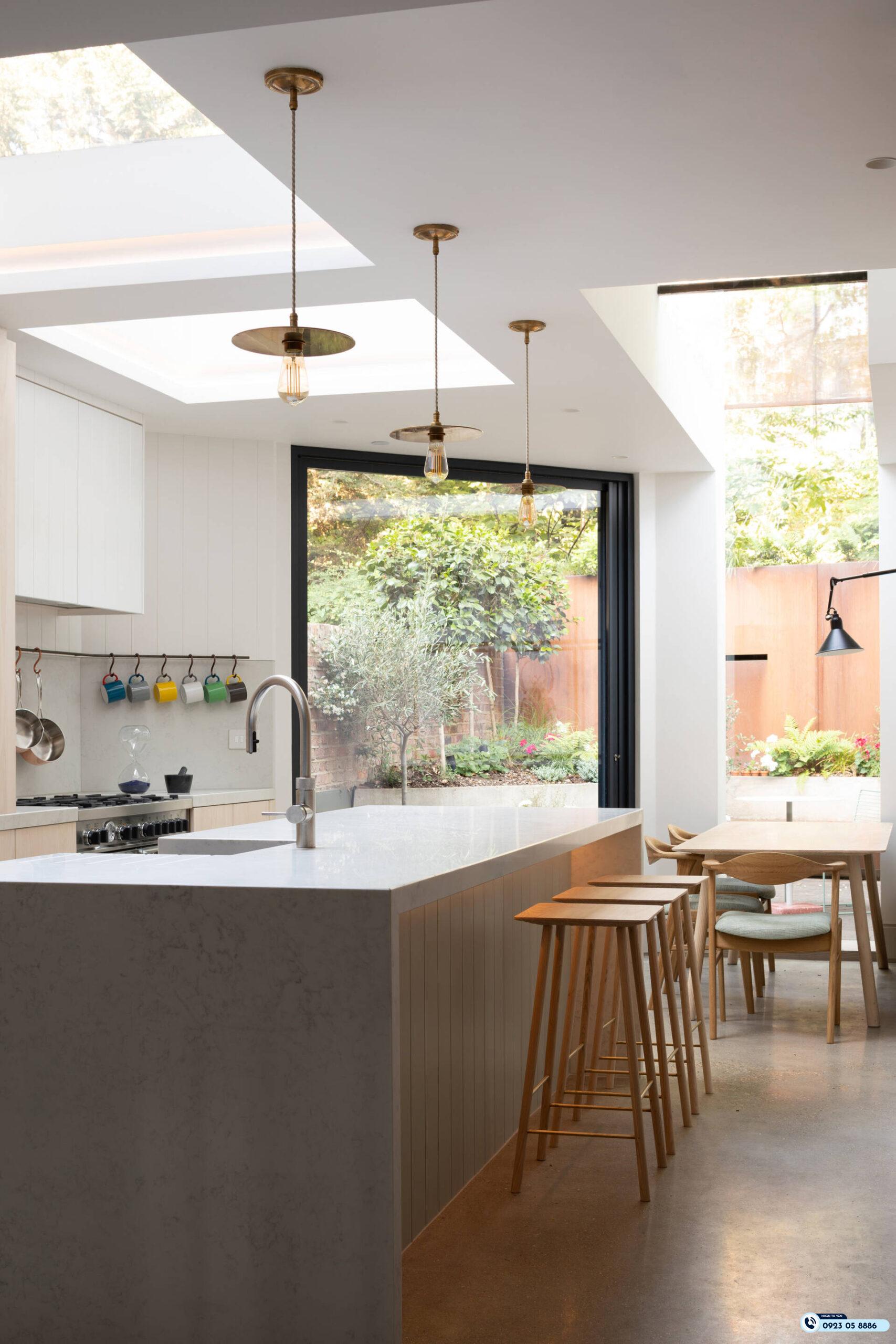 giếng trời cho nhà cấp 4 hiện đại