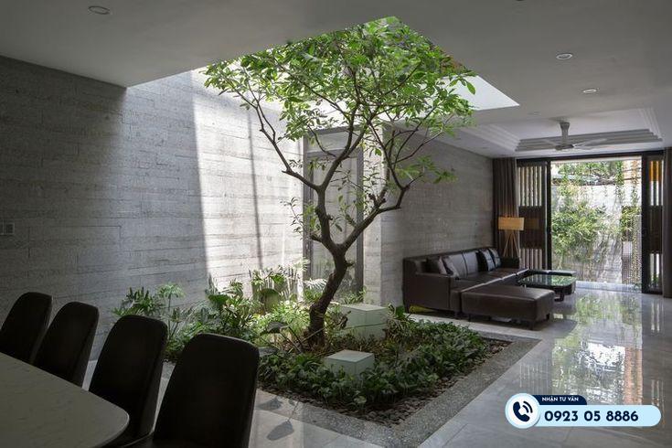 ưu điểm của giếng trời cho nhà ống 2 tầng