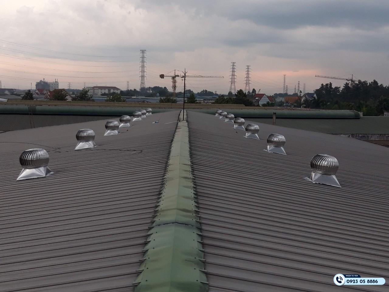 quả cầu thông gió trong công trình công cộng