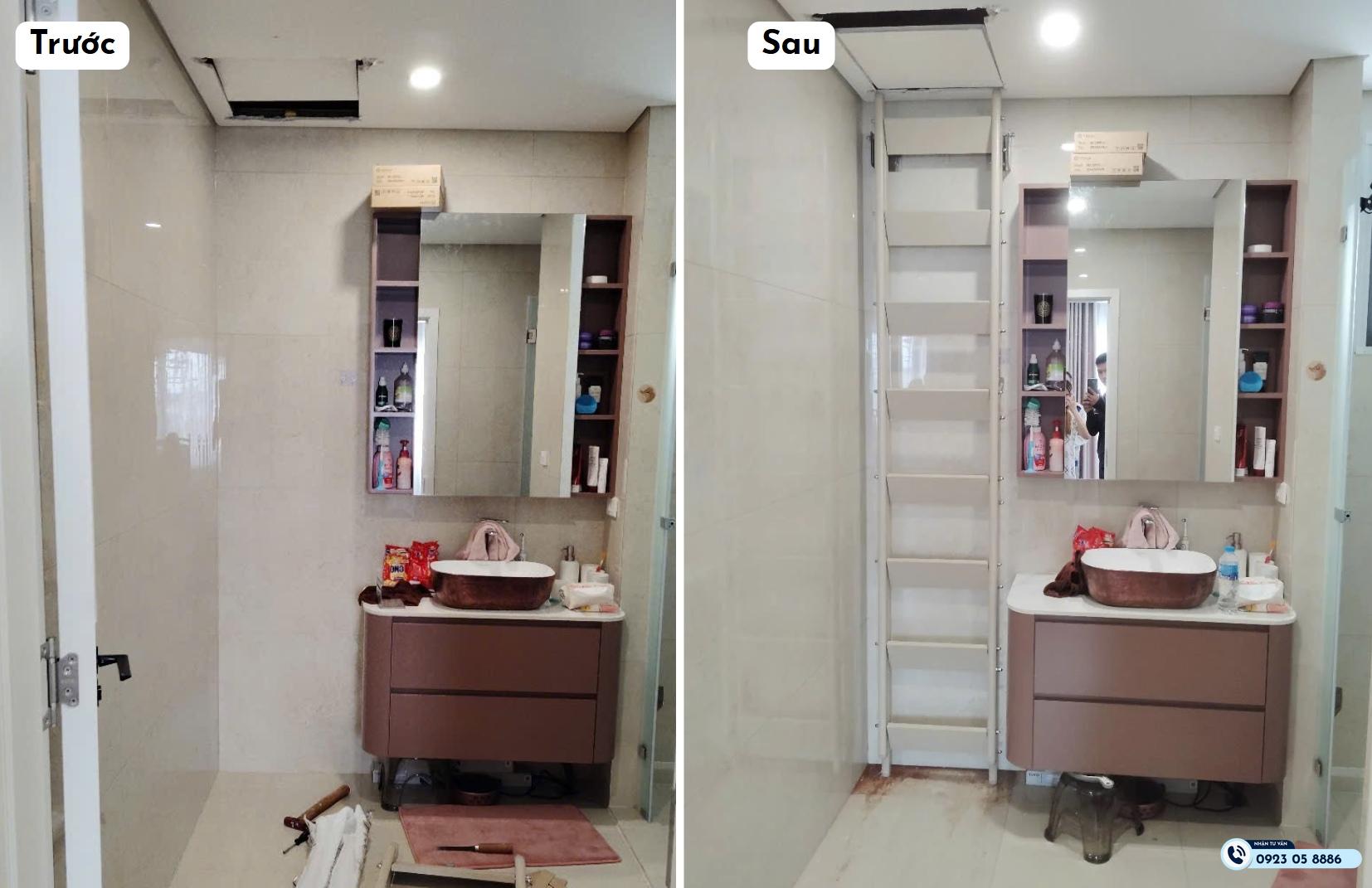 Lắp thang gấp đa năng thông minh