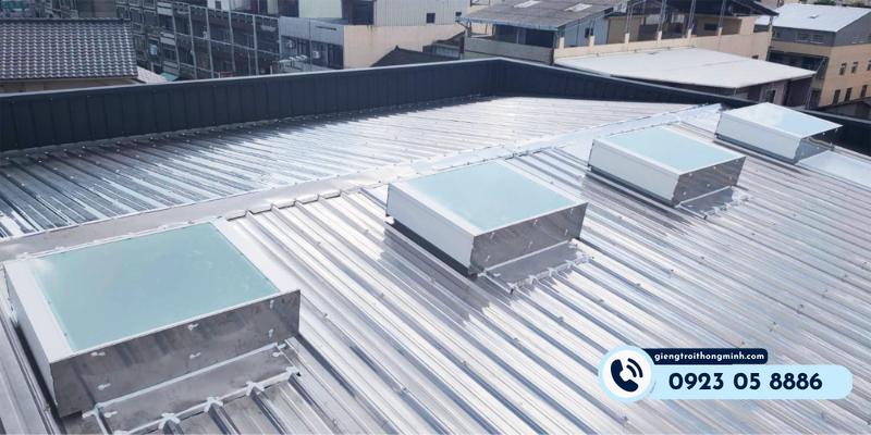 giếng trời cho nhà xưởng mái tôn