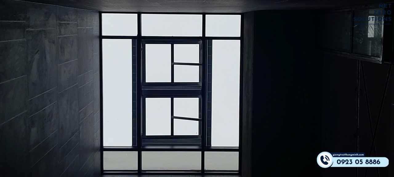 giếng trời thông minh cho mái kính hiện đại