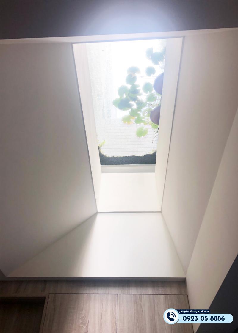 vị trí nhà 2 tầng có giếng trời