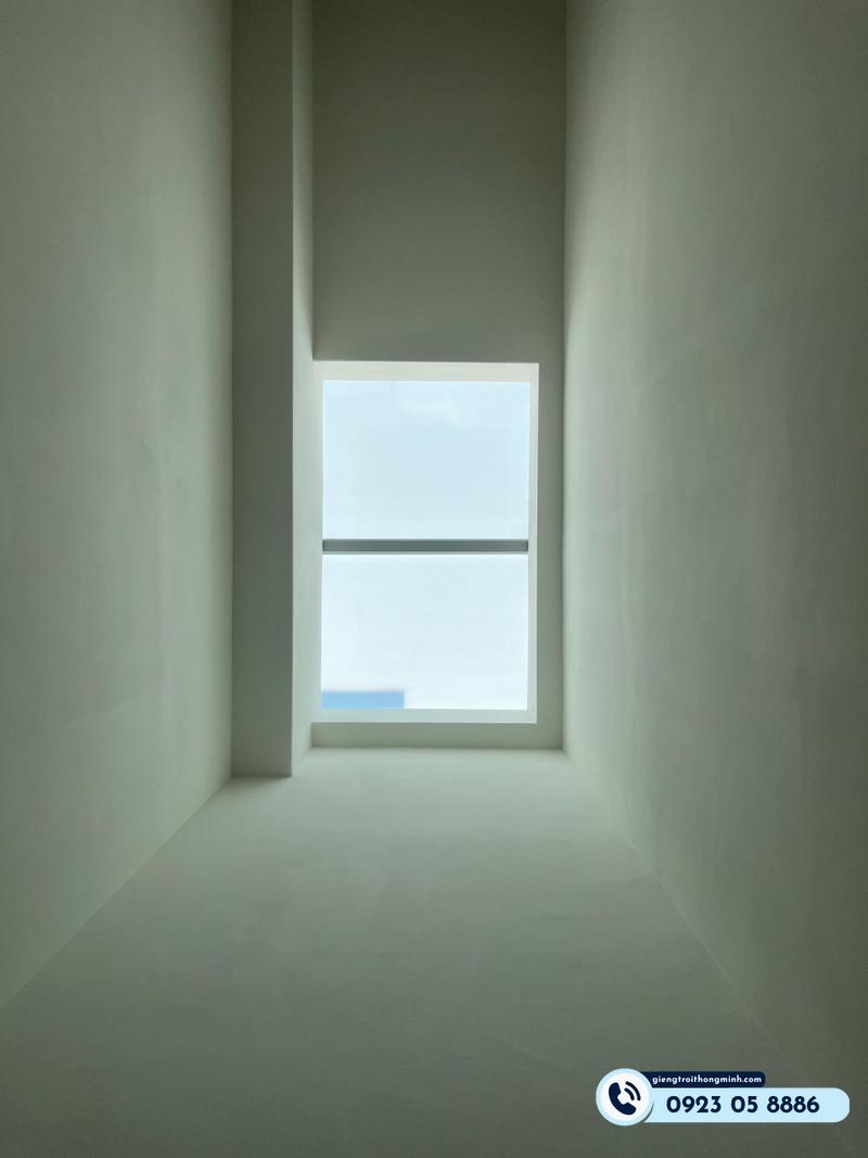 thiết kế nhà 2 tầng có giếng trời