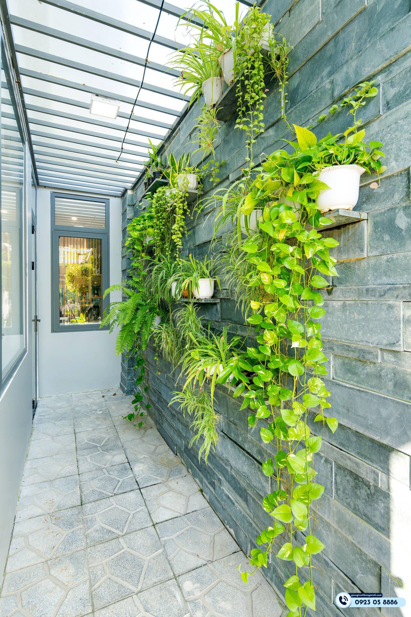 nhà có giếng trời bên hông