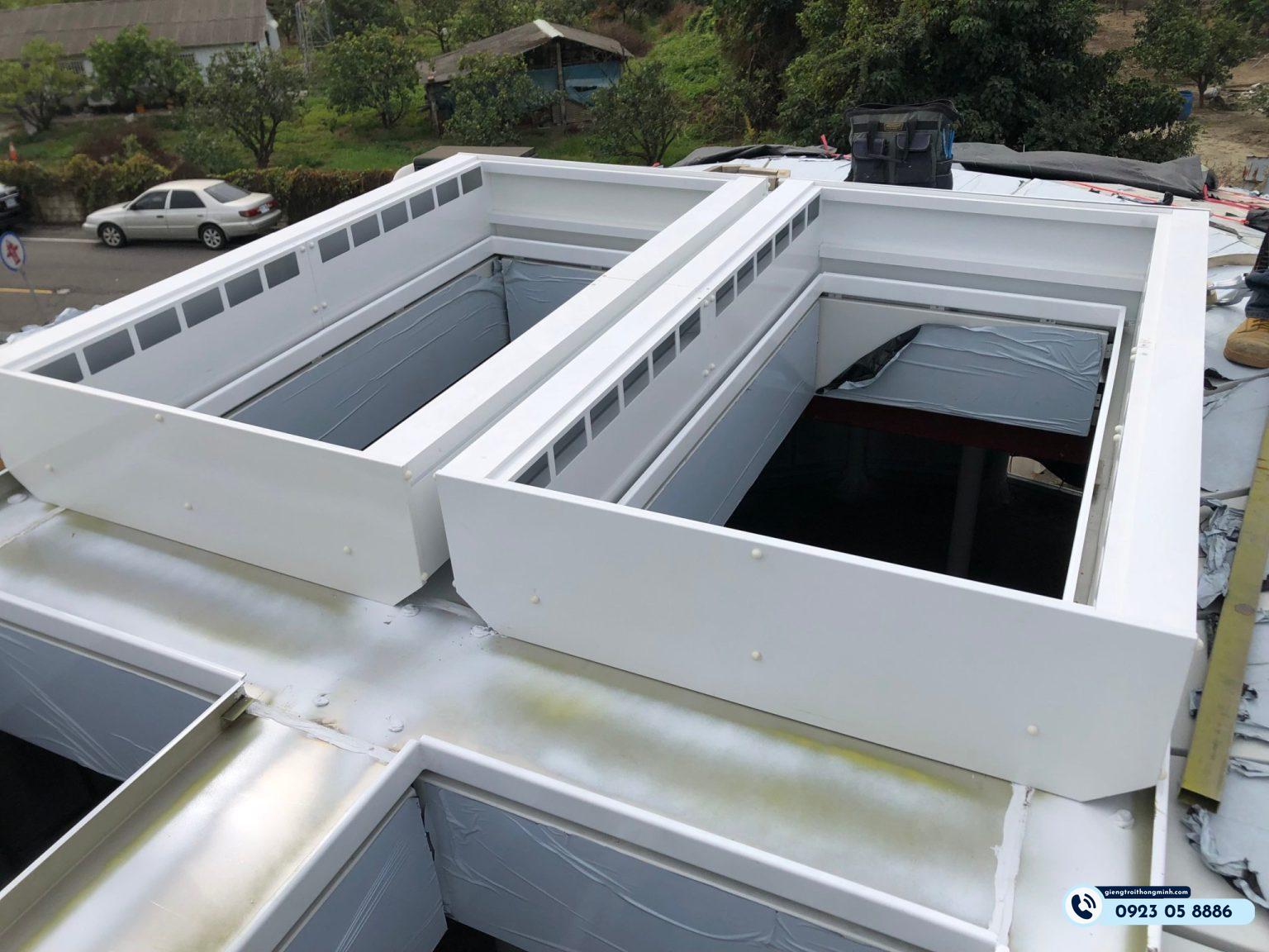 Khung nhôm Giếng trời thông minh Firsky Đài Loan 1100x900 (loại nhỏ) - Ảnh 5