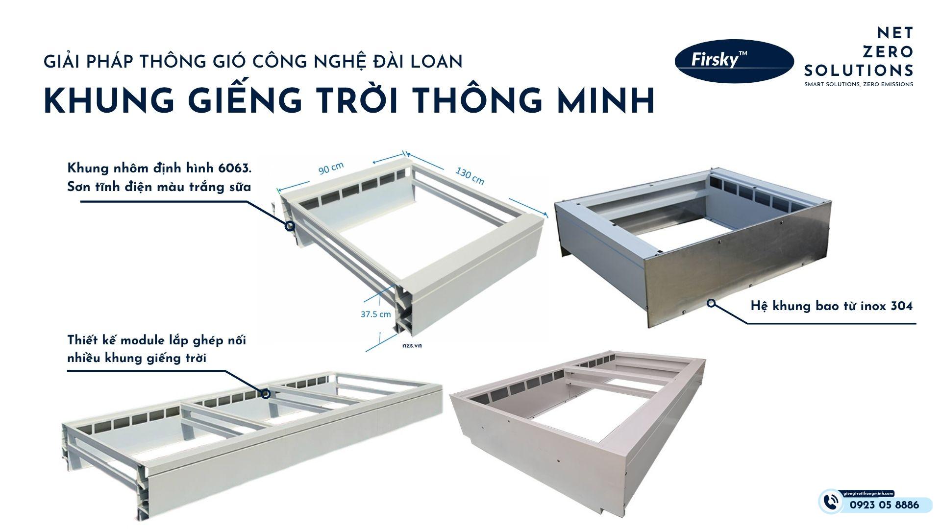 Khung nhôm Giếng trời thông minh