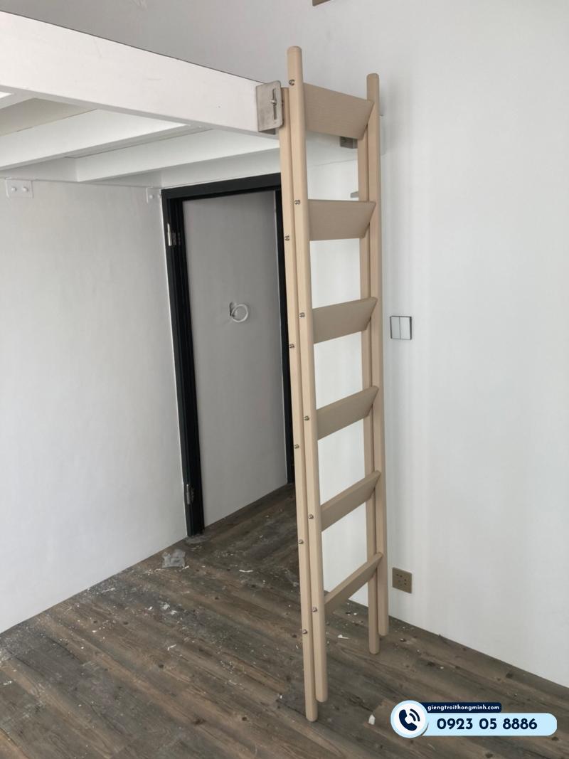 bố trí cầu thang gác lửng nhà ống