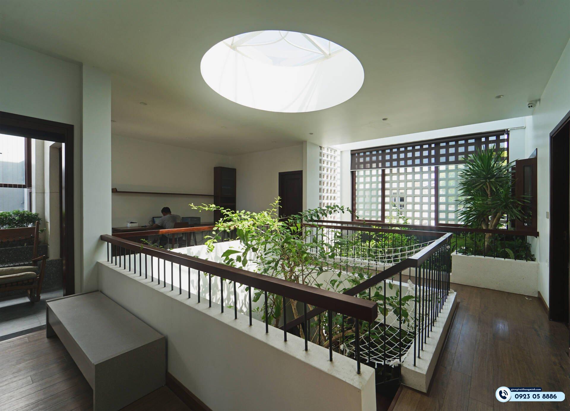 phong thủy Giếng trời hình tròn