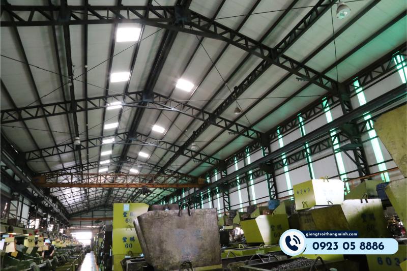 vật liệu giếng trời nhà xưởng