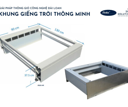 Khung nhôm Giếng trời thông minh Firsky Đài Loan 1300x900 (loại lớn)