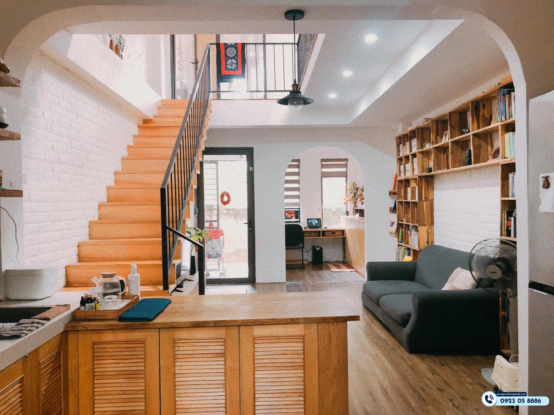 nhà gác lửng có giếng trời là gì