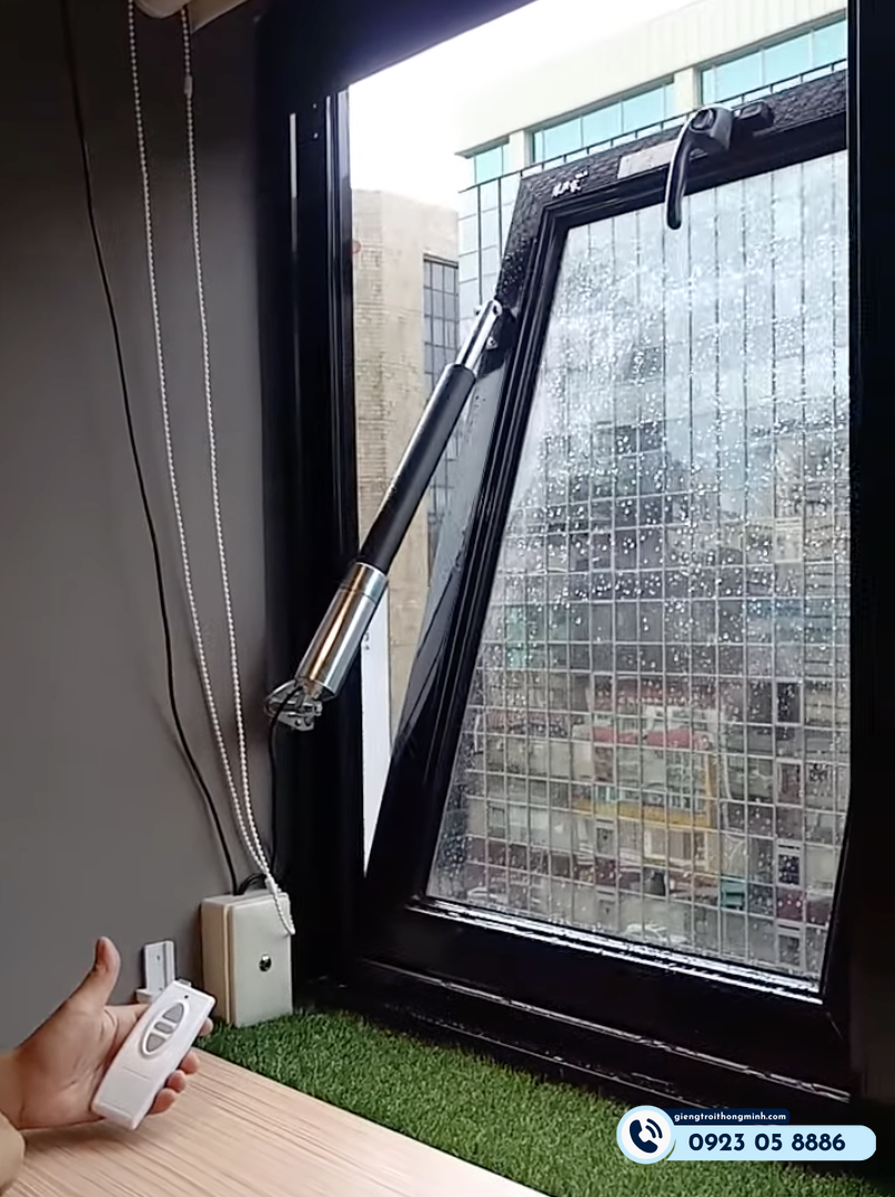 Piston điện mở cửa tự động phòng cháy chữa cháy - Ảnh 4