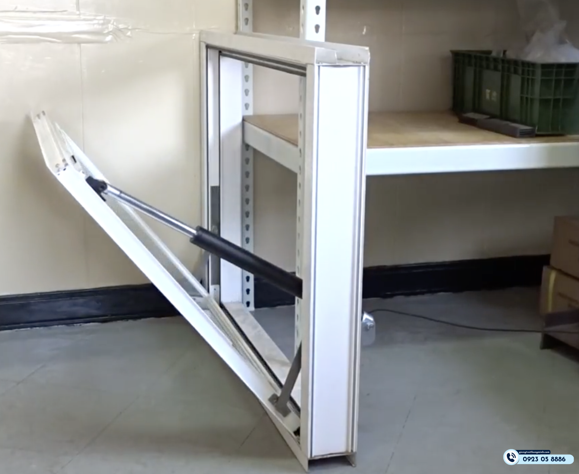 Piston điện mở cửa tự động phòng cháy chữa cháy