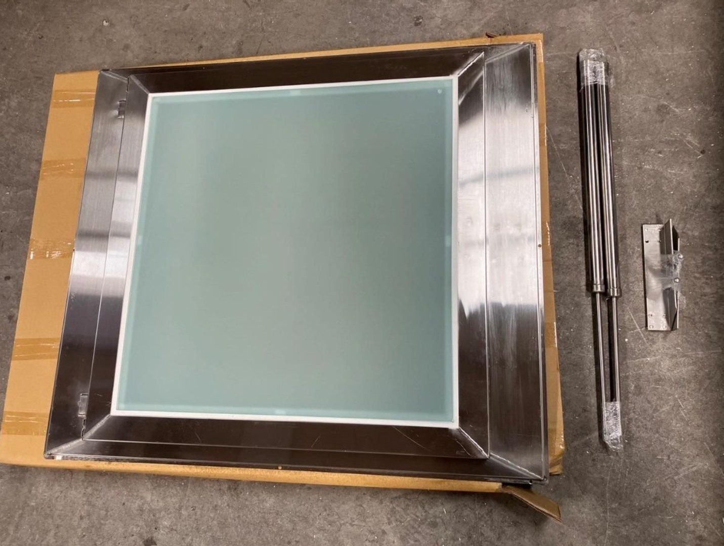 Piston lò xo trợ lực inox cho Giếng trời thông minh kết hợp nắp thăm trần + Kèm bát gắn - Ảnh 3