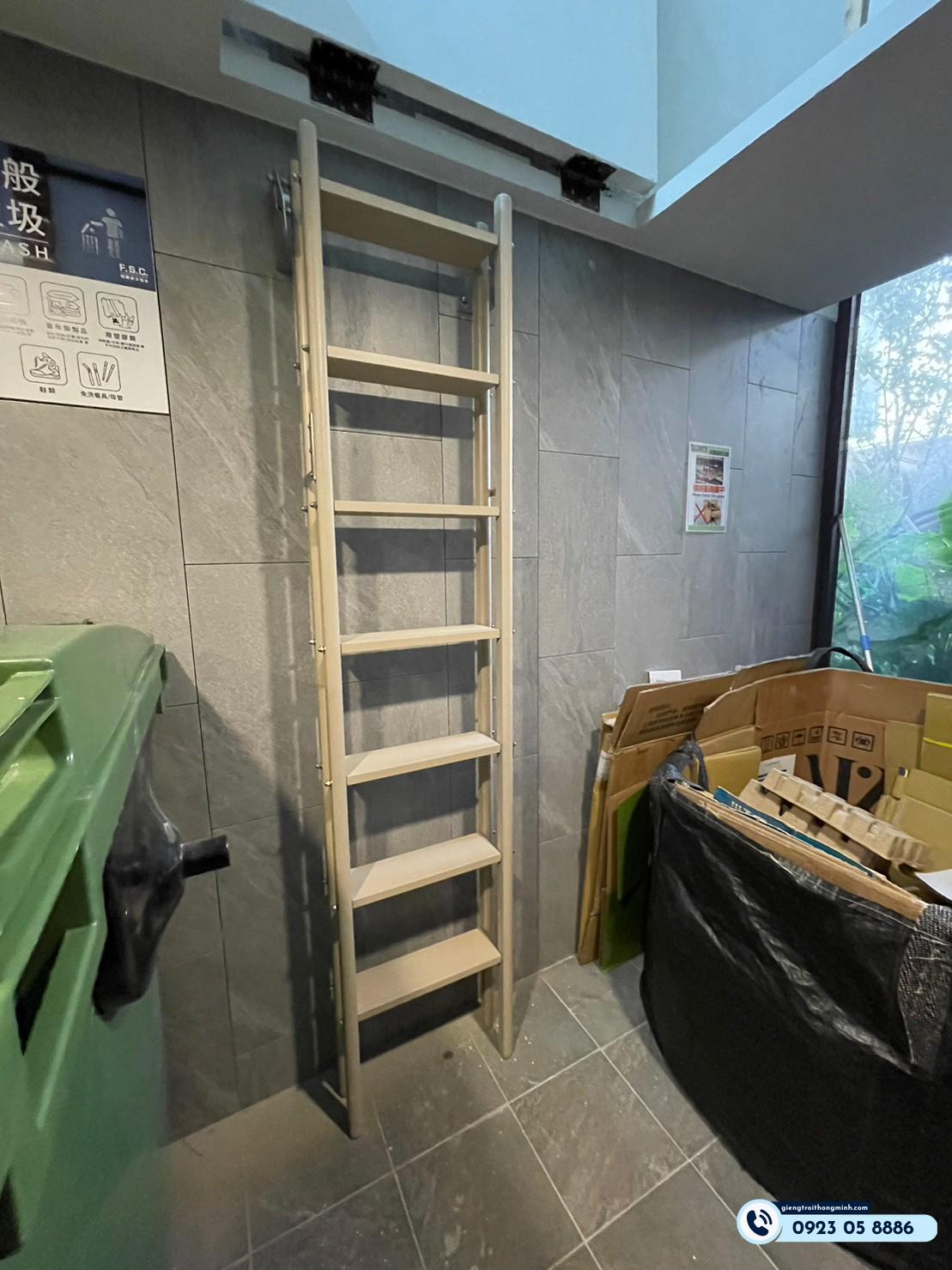 cầu thang nhà cấp 4 gác lửng đẹp