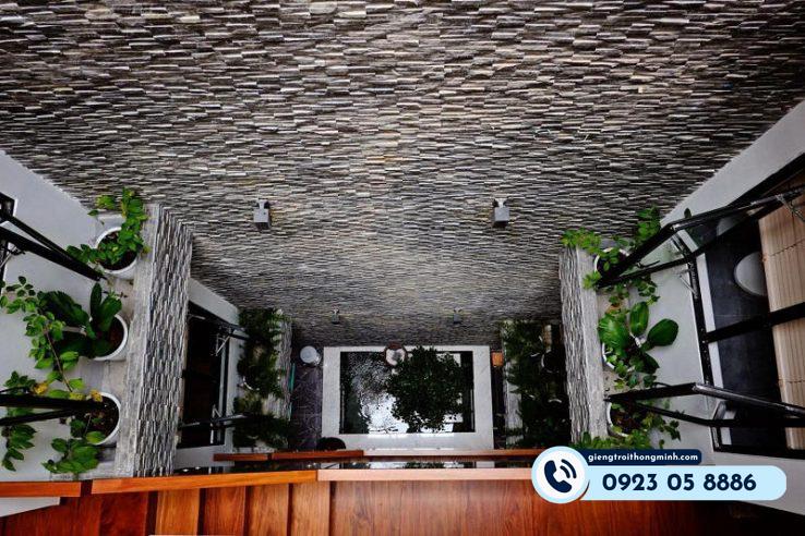 giếng trời phía sau nhà ống