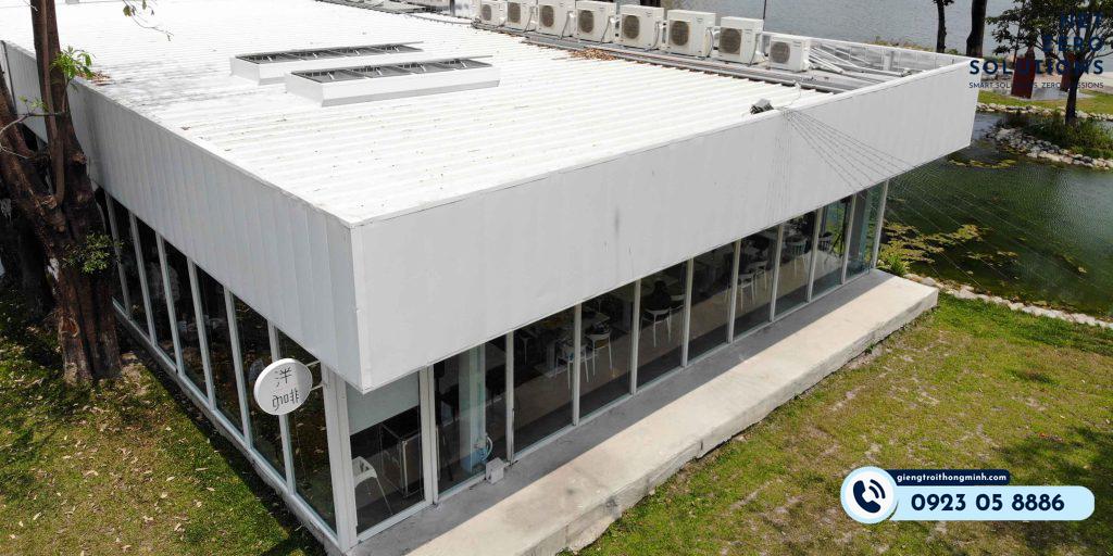 quán cafe có giếng trời