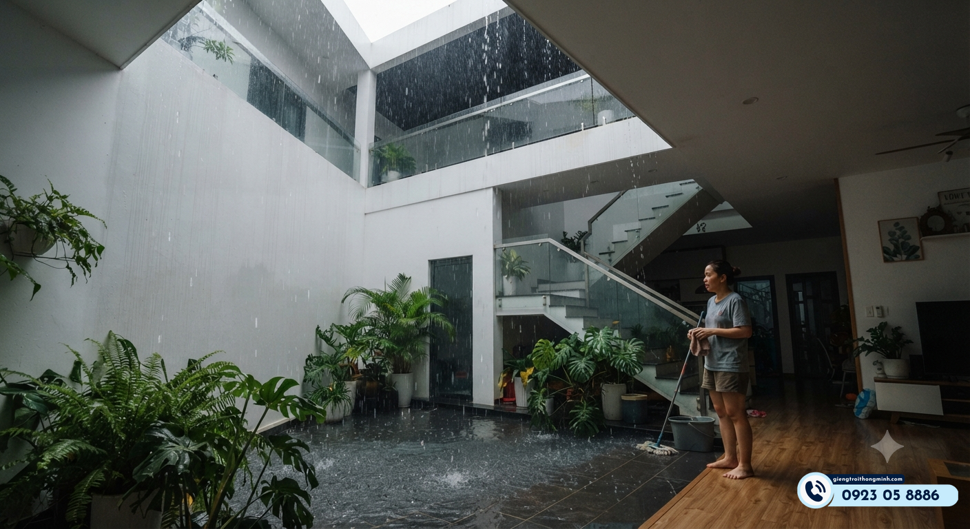 những kiêng kỵ khi đặt giếng trời