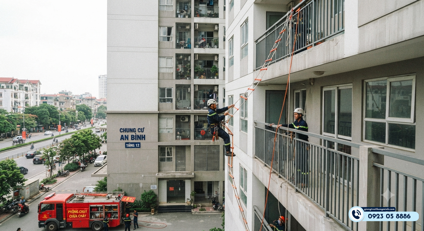 quy định về cầu thang thoát hiểm