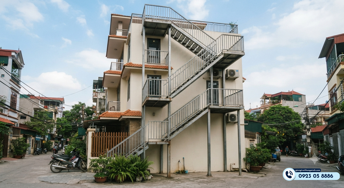 quy định về cầu thang thoát hiểm